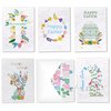 iEcco Happy Birthday Card Set - 6 Seed Paper Greeting Cards with Envelopes - 4x6 Inches - Eco-Friendly Wildflower Birthday Postcards - Biodegradable Birthday Card Pack