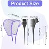 Bewudy 2 Sets of Hair Coloring Kits, Hair Highlighting Caps, Hair Dye Cap Disposable Hair Art Frosting Cap with Plastic Crochet Hook, and Hair Dye Brushes for Salon Hair Dyeing Hairdressing (Purple)