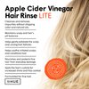dpHUE Apple Cider Vinegar Hair Rinse Lite, 8.5 oz - Shampoo Alternative, Scalp Cleanser - Won't Weigh Down Fine Hair - Removes Buildup, Protects Natural Oils