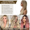 20 Inch Ombre Lace Front Wig Human Hair #8T18/60 Ash Brown to Blonde HD Lace Front Wigs Human Hair Pre Plucked Glueless 150% Density Highlights 13x4 Straight Lace Frontal Wigs for Women