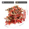 Piececool 3D Puzzles for Adults Metal Model Kits, Chinese Ancient Reataurant 3D Metal Puzzle, Traditional Architecture Building Puzzle DIY Toys, Great Gift Idea-215 Pcs