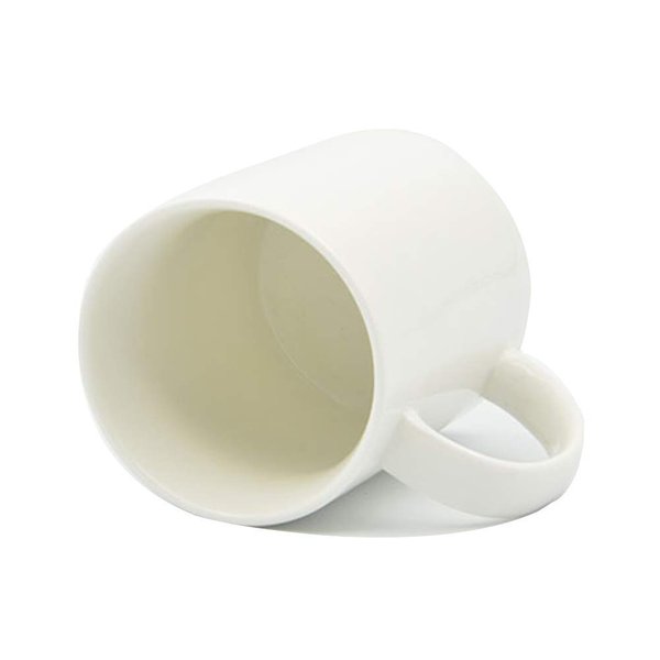 SFS BLANK 1 unit White Ceramic Coffee Tea Mug Coated 11 ounces (9,5 x 8cm) Heat Press Printable Transfer Sublimation Dye Thermal Coated Glossy Diswashable Microwave Safe