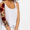 Temporary tattoo sleeve for women Stick on flower rose flora flowers adult temporary tattoo sticker transfer female body art realistic waterproof rockstar biker goth temp tattoo legs festival