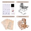 3D Wooden Puzzles Marble Run Chain Kit, Wood Creative Mechanical Puzzles Assembly Model Building Kits to Build for Adults & Kids, DIY Wooden Puzzle Hobbies Toys for Adults &Teens Gifts