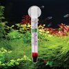 Aquatop Floating Glass Aquarium Thermometer with Suction Cup - Easy-to-Read, for Fresh and Saltwater Tanks, GT-001