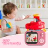 Kids Camera, HD Digital Video Cameras for Toddler,Autism Toys Portable Toy for 3 4 5 6 7 8 Year Old Childrens Christmas Birthday Gifts for Boy and Girls, Age 3-9 with 32GB SD Card-Pink