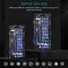 ORIA Precision Screwdriver Kit, 60 in 1 with 56 Bits Screwdriver Set, Magnetic Driver Kit with Flexible Shaft, Extension Rod for Mobile Phone, Smartphone, Game Console, Tablet, PC, Blue