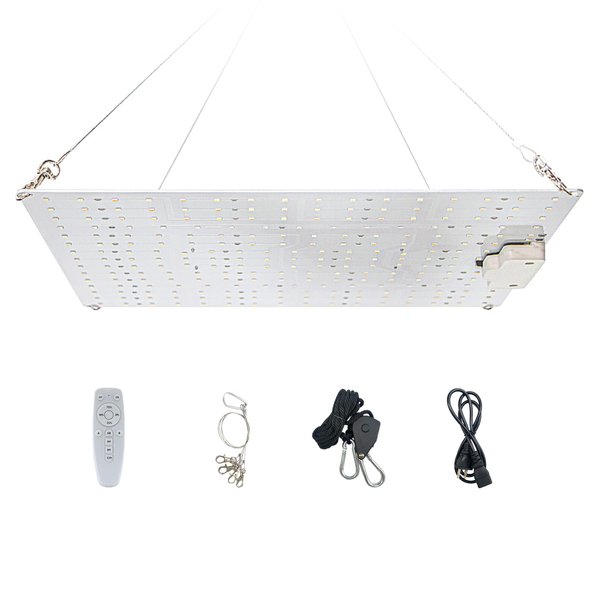 UNISHOW 1000Watt LED Grow Light 2x2ft Coverage, Dimmable Full Spectrum Hanging Growing Lamps for Hydroponic Indoor Plants Seeding Flower Veg/Bloom Greenhouse Grow Tent(Actual Power 65W)