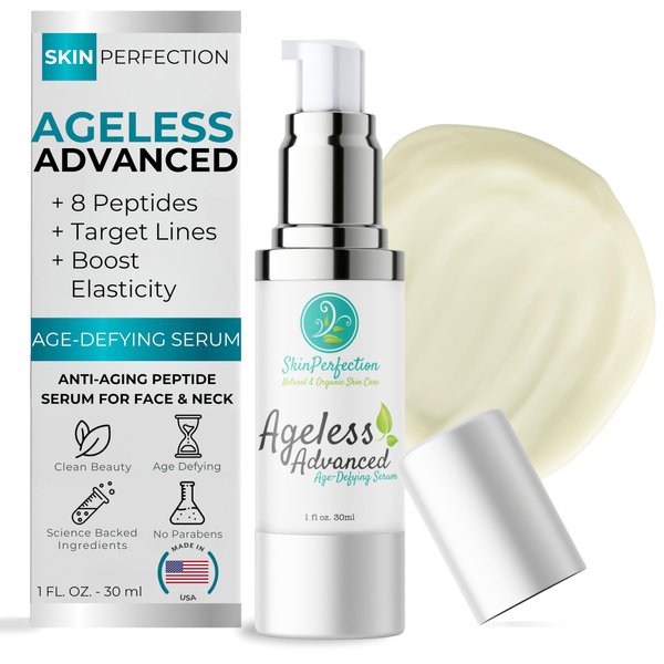 Skin Perfection Ageless Advanced Age-defying Serum Anti-aging Peptides Snap 8 Adipofill Matrixyl Synthe 6 Skin Firm Dipeptide Syn-ake Syn-coll Dmae Haloxyl Hyaluronic Acid