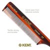 Kent 8T Rat Tail Teasing Comb for Women - Handmade Fine Tooth Parting Comb for Braiding, Sectioning and Hair Styling, Saw Cut and Hand Polished