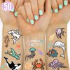 xo, Fetti Underwater Sea Creature Temporary Tattoos - 50 Glitter Styles | Ocean Animal Birthday Party Supplies, Shark, Dolphin, Crab, Fish, Arts and Crafts