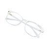 VisionGlobal Blue Light Blocking Glasses for Women, Anti Eyestrain, Computer Reading, TV Glasses, Stylish Square Frame, Anti Glare (Clear, No Magnification)