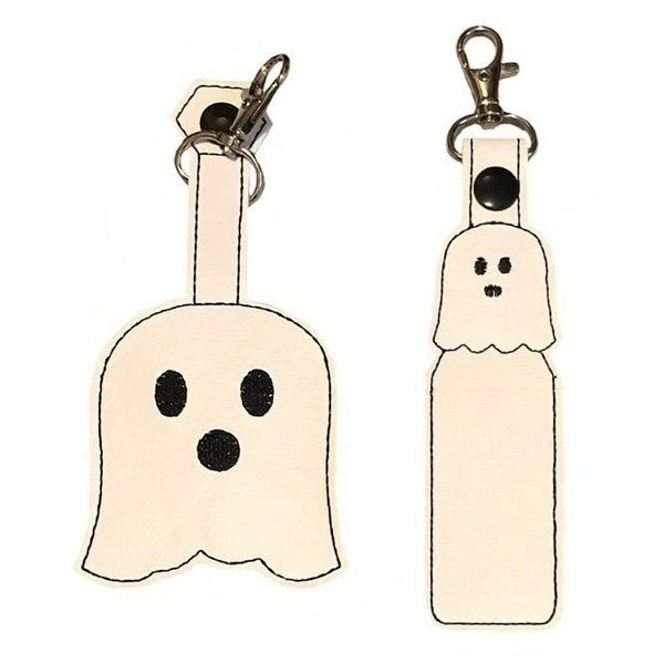 Halloween Ghost Hand Sanitizer Holder And/Or Lip Balm Holder