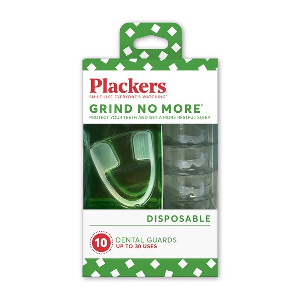 Plackers Grind No More Night Guard, BPA Free, One Size Fits All, 10 Count