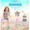 sweet dolly Fashion 18 Inch Doll Clothes Accessories Summer Beach Play Set, Fashion Shirt, Bikini Swimsuit and Handbag Set Fits 18 Inch Dolls (Doll Not Included)