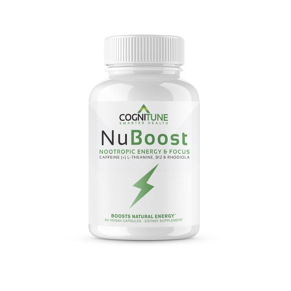 Energy & Focus Supplement - Caffeine L-Theanine, Vitamin B12, Rhodiola + BioPerine for Absorption, No Crash, Jitter Free 100mg Caffeine Pills, Clean Nootropic Brain Booster