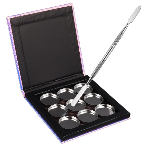 Yardenfun 1 Set Empty Makeup Tray Magnetic Makeup Pan Magnetic Palette Empty Cosmetics Palette Empty Eyeshadow Holder Make up Palette Paper Eye Shadow Travel Blush Powder