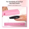 MelodySusie 5 in 1 Nail Magnet, Multifunctional Cat Eye Gel Nail Polish Magnet for Nail Art, Strong Magnetic Nail Polish Magnets Nail Design Tools (Pink)