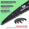 MOSSY OAK Folding Saw - 7 Inch Pruning Hand Saw with Pouch, D6A & M2 Bimetal Saw Blade, Hunting Saw Foldable for Deer, Tree, Wood, and Limb Cutting