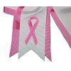 NEW "BREAST CANCER Ribbon" Cheer Hair Bow Pony Tail 7 Inch Girls Cheerleading Practice Games School Uniform Hairbow Grosgrain Ribbon Awareness Event Pink Out Game