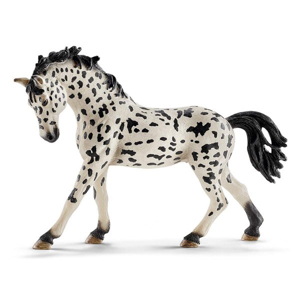 Kumprohu 5 Inch Horse Toys, Denmark Knabstrupper Mare Toy Knabstrupper Horse Toy, for Girls Boys, Figure Farm Life Horse Farm Life Horse Club Education Toy for Educational Purposes, Awareness