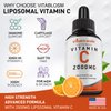 Liposomal Vitamin C 2000mg Liquid for Adults, High Absorption VIT C, Maximize Vitamin C, for Immune System & Antioxidant, 60ML (1 Bottle)
