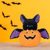 My OLi Plush Pumpkins Stuffed Bat Plush Toy Pumpkins with Removable Bat Glow in The Dark Toy Gifts for Kids Baby Toddler