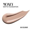 SELESTIA BEAUTY Matte Foundation Money - Long-Lasting Makeup Foundation with Flawless & Buildable Coverage - Liquid Foundation for All Skin Types (Cloud)