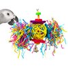 Bonka Bird Toys 1839 Foraging Star 7" High by 8" Wide, Medium Parrot Chew Shred Forage Cage Toy, Conure, Pionus, Quaker, and Similar Birds