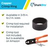 SharkBite 1/2 Inch Copper Crimp Rings, Pack of 100, PEX Pipe, PE-RT, 23102CP100