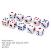 11.8" Jumbo Inflatable Dice, 2pack Outdoor Fun Giant Inflatable Dice Set and 12mm 10pcs Dice for Indoor and Outdoor Broad Game, Ludo and Pool Party (Red)