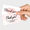 WEIZHEN 240-Count Thank You for Your Order Cards - Thank You For Supporting My Business Cards, 6 Styles - 2" x 3.5" Small Customer Appreciation Cards for Shops, Online Retailers, Business Owners
