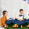 Breling Camping Party Decorations Camping Tablecloth Adventure Camp Out Table Cover Plastic Rectangular Picnic Hiking Table Cloth for Picnic Hiking Camping Birthday Party Supplies(2 Pieces)