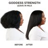 Carol's Daughter Goddess Strength Divine Strength Leave In Hair Milk for Wavy, Coily and Curly Hair, Leave in Conditioner with Castor Oil for Weak Hair, 8.5 Oz