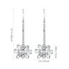 Lurrose Crystal Flower Hair Pins Elegant Rhinestone Floral Bobby Pins Bridal Hair Clip for Women (Silver)
