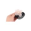 Leadigol 3 Pair Hair Bun Cover,Colored Hair Nets Hair Snood Hair Bun Cover with Flower Hair Net Holder Women's Hair Bun Cover Snood Ballet Dance Hair Net Accessories
