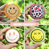 MUBYOK 3inch Pack of 100 Smiley Freshie Cardstock Cutouts Round for Car Freshies Supplies,Aroma Beads and Circles Freshies Silicone Molds Accessories