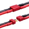 Hobbypark RC Battery/Charger Adapter Connector for Traxxas to Deans T Plug with 12AWG Gauge Wire