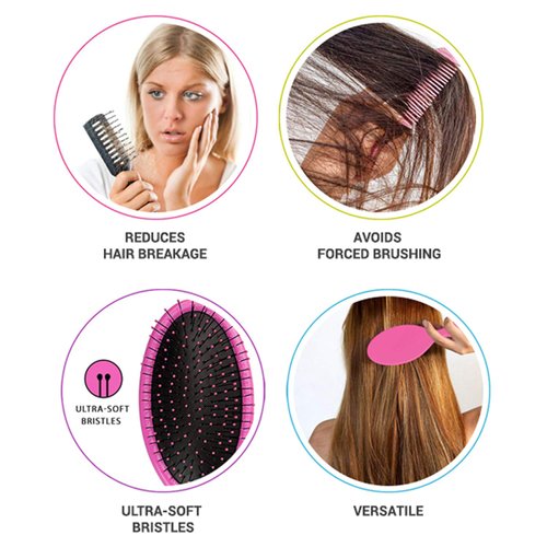 Wet Brush Pro Paddle Detangler Professional Hair Brush, Royal/Blue