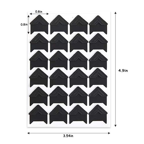 6 Colors 18 Sheets Self-Adhesive Acid Free Paper Photo Mounting Stickers Corners 432 PCS Picture Corners for Scrapbooking Album Dairy