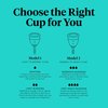 Lunette Reusable Menstrual Cup, Model 1, Clear for Light Flow, Medical Grade Silicone