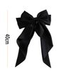 Long streamer oversized bow top clip hair clip for the back of the head tassel solid color bow hair clip hair bow ponytail clip(QZ)