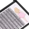 Dedila 8-22mm to Choose 20D/40D/60D/80D/100D Individual False Eyelashes Makeup Cluster Eyelashes Thickness 0.07mm D Curl Natural long Black Soft 3D Eye Lashes Extensions (20D-15mm)