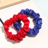 Satin Scrunchies Hair Ties for Women Girls Small Elastic Band,Furling Pompoms 32 Pcs Hair Bobbles Scrunchie Thick Thin Hair Ponytail Holders Accessories Colorful Mix