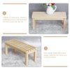 FAVOMOTO Simulation Dollhouse Landscape Furniture - Wooden Dollhouse Furniture Wood Chair Outdoor Wood Bench Furniture, Miniature Doll Bench of Garden Bench Micro Landscape Models