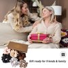 Lolalet Scrunchies for Women, Satin Hair Scrunchies Softer Than Silk Hair Ties for Hair Sleep, Big Scrunchy Ponytail Holder with Elastic Hair Bands for Girls Thick Thin Curly Hair -6 Pack, Style A