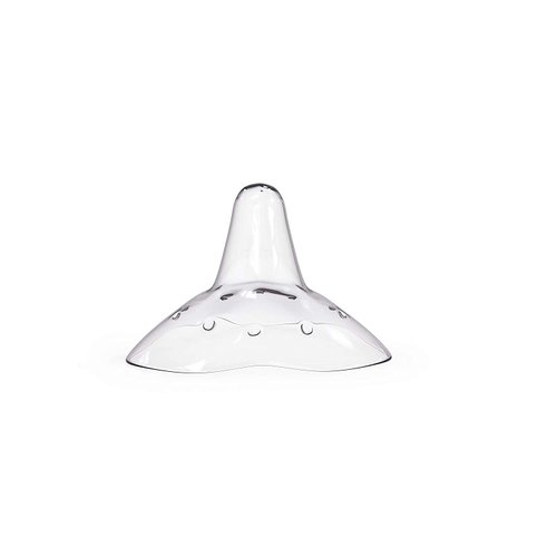 Nipple Shields for Nursing - Soft Set of 3, 24mm / 20mm / 18mm / 16mm, with Free Case | Cushions Sore or Sensitive Nipples, Flex Breastfeeding Shield, Newborn Attachment to Breast, by purifyou (24mm)