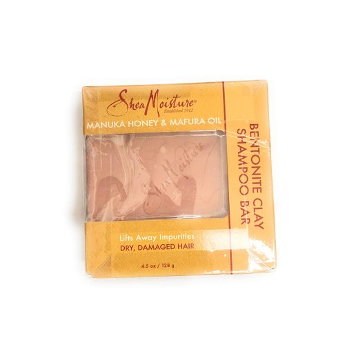 SheaMoisture Manuka Honey & Mafura Oil Clay Shampoo Bar, 4.5 Ounce