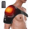 Heated Shoulder Brace Wrap with Battery,Portable Electric Wireless Heating Pad with Hot Cold Therapy for Left Right Shoulder,Cordless Shoulder Heating Pad for Men Women