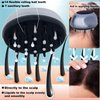 LOULANLUXE Scalp Applicator Comb, Hair Oil Applicator, Hair Growth Liquid Guide Comb for Hair Treatment Growth Medicine Fluid Essential Oil Serum with Portable Waterproof Drawstring Bag (Gray)